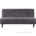 Velvet Futon Cover I Shape Armless Sofa Cover